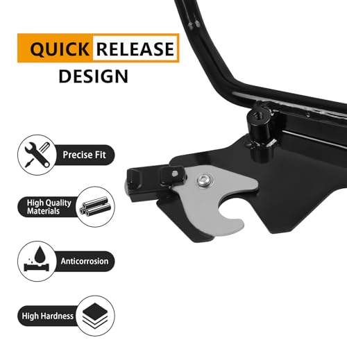 CHIFUN Detachable Rear Passenger Backrest Sissy Bar Compatible with Harley Fat Boy Breakout FLFB FLFBS FXBR FXBRS 2018-2025