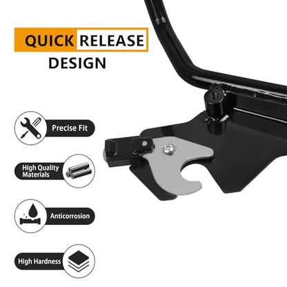 CHIFUN Detachable Rear Passenger Backrest Sissy Bar Compatible with Harley Fat Boy Breakout FLFB FLFBS FXBR FXBRS 2018-2025