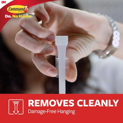 Command Clothes Hanger, Holds up to 7.5 lb, Sized for 3 Plastic Hangers or 7 Metal Hangers, 1 Wall Hook and 2 Strips, Extra Storage for Laundry Room, Bedroom and Closet - size: Large