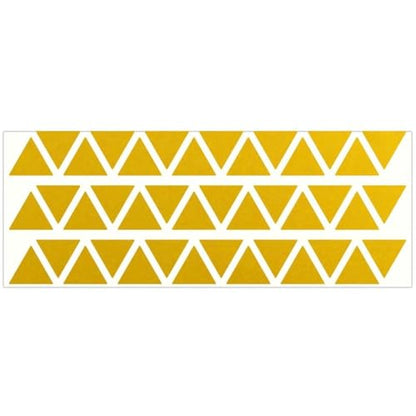 LiteMark Reflective Triangle Sticker for Bike, Helmet, Yellow, 1 Inch - Pack of 42 Pcs - color: Yellow