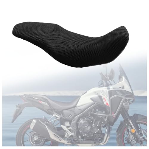 for 2024 NX400 NX500 NX 400 500 Rear Seat Cowl Cushion Cover Net Insulation 3D Mesh Guard Protector Motorcycle Accessories, Black