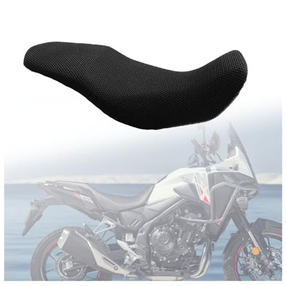 for 2024 NX400 NX500 NX 400 500 Rear Seat Cowl Cushion Cover Net Insulation 3D Mesh Guard Protector Motorcycle Accessories, Black