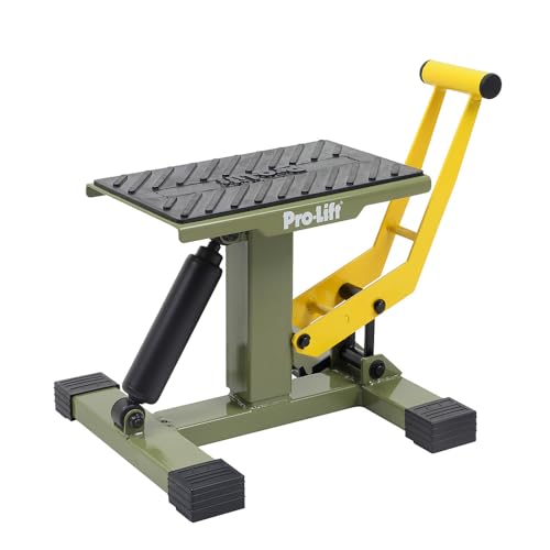 Pro-Lift Dirt Bike Stand Lift– 440 lbs Capacity and Hydraulic Motorcycle Jack Lift Operation, Adjustable Height Hoist Table, for Dirt Pit Bike Repair, Maintenance, Dirt Bike Accessories