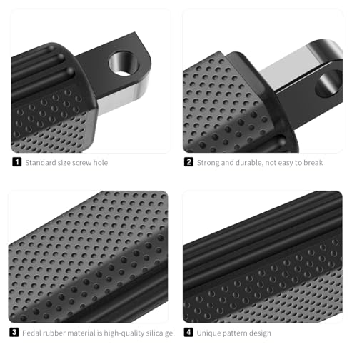 CNC Footpeg Footrest Fit For Harley Street Glide, Road Glide, Road King, Sportster 883, Dyna, (Softail 1986-2017) Foot Pegs - color: A Black