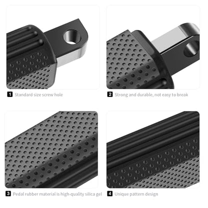 CNC Footpeg Footrest Fit For Harley Street Glide, Road Glide, Road King, Sportster 883, Dyna, (Softail 1986-2017) Foot Pegs - color: A Black