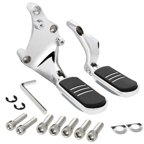 Passenger Footpegs pegs for Harley Sportster XL 2014-2022,for XL1200,XL883,Seventy-Two,Iron 1200 883,Forty-Eight,for Streamliner Style,Chrome - color: Chrome for Streamliner Style