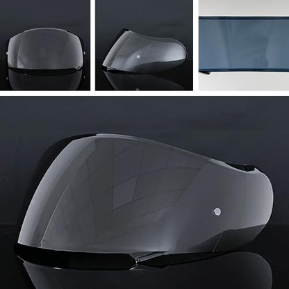 Neotec 2 Helmet Visor Replacement for,CNS-3 UV Protection Helmet Face Shield Compatible with SHOEI Neotec 2(Deep Black) - color: Deep Black- Day Use