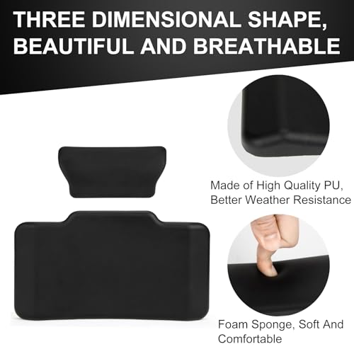 Motorcycle Top Case Passenger Backrest, PSLER Universal Motorcycle Back Cushion Top Box Trunk Cushion Tail Box Case Cushion Passenger Backrest Back Pad Trunk Sticker Decal Backrest