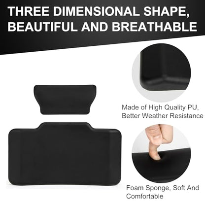 Motorcycle Top Case Passenger Backrest, PSLER Universal Motorcycle Back Cushion Top Box Trunk Cushion Tail Box Case Cushion Passenger Backrest Back Pad Trunk Sticker Decal Backrest