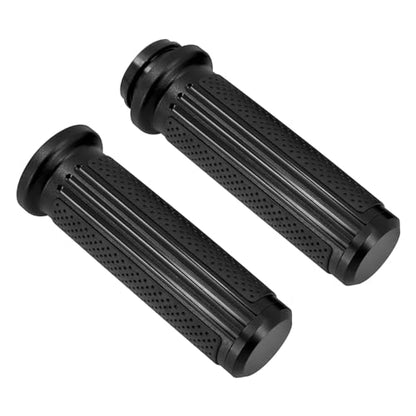 1" Electronic Throttle Defiance Handlebar Grips 25mm Hand Grips Fit for Harley Touring Street Glide Road King Road Glide Electra Glide - color: #1 Black