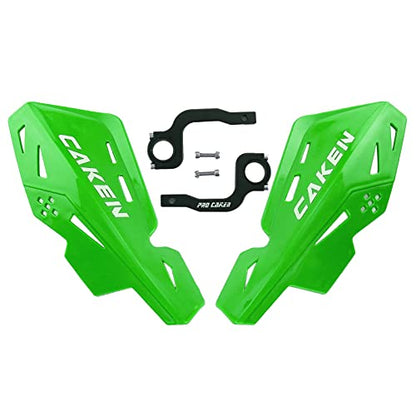 Universal 7/8" 22mm and 1 1/8" 28mm Handle Bar Hand Guards CNC Bracket for Dirt Bike Motocross ATV Scooter for CRF KLX KX LTR TRX SX SXF EXC XCW Grizzly Hawk 250 Bicycles-Green - color: Green