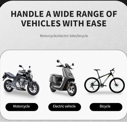 Motorcycle Phone Mount Holder, Universal Handlebar Mount for Bikes and Electric Vehicles, Black (Waterproof Phone Mount)