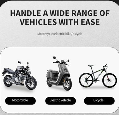 Motorcycle Phone Mount Holder, Universal Handlebar Mount for Bikes and Electric Vehicles, Black (Waterproof Phone Mount)