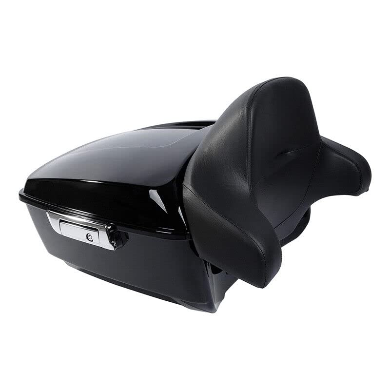 TCMT King Motorcycle Trunk Box Backrest Chrome 2 Up Mount Rack Fit For Harley 2014-2025 Touring CVO Road King Road Glide Street Glide Electra Glide Pack - color: Style A Chrome 2 Up Rack#2