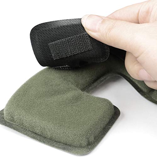 Tactical Helmet Pads - Universal Replacement Internal Memory Foam Pad Inserts for ACH, MICH, EXF Helmets - color: Black-1st