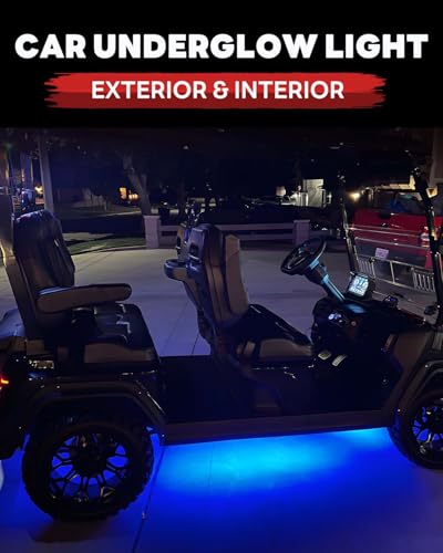 12V Led Light Strip 12.7" Waterproof Blue Led Light Strips for Car Golf Cart Motorcycles Truck Boat Led Strip Lights,Pack of 4 - color: Blue Led Light Strip