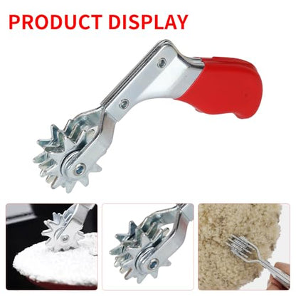 Wool Buffing Pad and Polishing Pad Cleaner Tool Set, Polishing Spur Tool Set, Foam Buffing Pad Conditioning Brush, Car Buffing Pad Professional Cleaning Tool