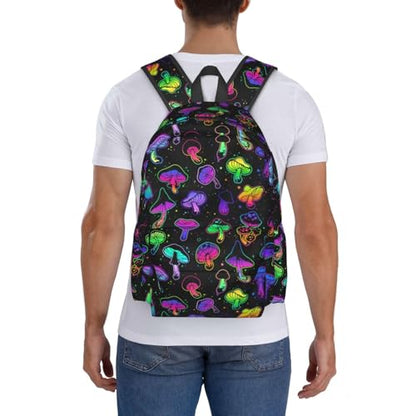 Gothic Mushroom Backpack Bookbag Laptop Backpacks Multipurpose Daypack for Boys Girls School Men Women Travel Hiking - color: Mushroom