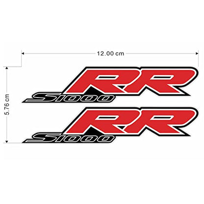 Awonderful Motorcycle S1000RR Fairing Decal Sticker for S1000RR 2009-2014 - Fairing Side Section Decal Sticker (Red and Black) - color: Red and Black