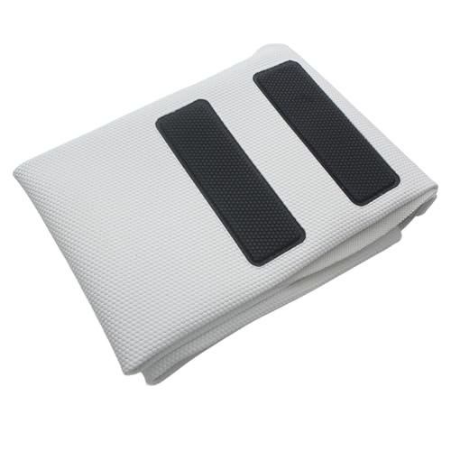 Motorcycle Seat Cover Rubber Striped Grip Gripper Soft Universal for CRF WR WRF RMZ YZF SXF EXC EXC XC SXCR KLX Dirt Pit Bike Pro Motocross Off Road (White) - color: White