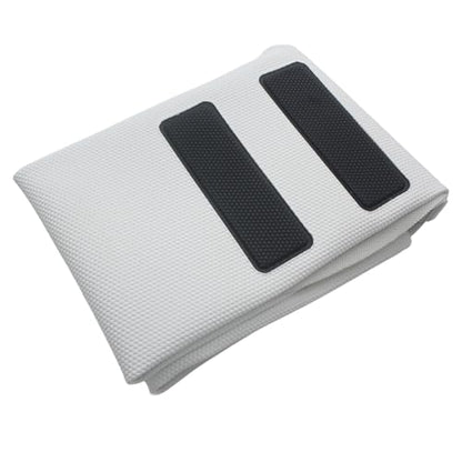 Motorcycle Seat Cover Rubber Striped Grip Gripper Soft Universal for CRF WR WRF RMZ YZF SXF EXC EXC XC SXCR KLX Dirt Pit Bike Pro Motocross Off Road (White) - color: White