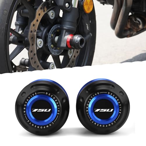 Motorcycle 2025 CB750 Fork Sliders Fit For CB750-2023 2024 2025 All Year Wheel Axle Frame Sliders 2023 CB750 Wheel Protect 2025 CB750 Accessoris 2024 CB750 Accessoris 2025 Blue - color: blue, size: Front-CB750