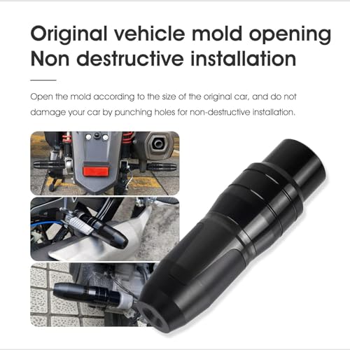 Universal Motorcycle Exhaust Pipe Protection Anti Falling Bar Frame Sliders Black - color: Black, size: Exhaust Pipe Anti Falling Bar