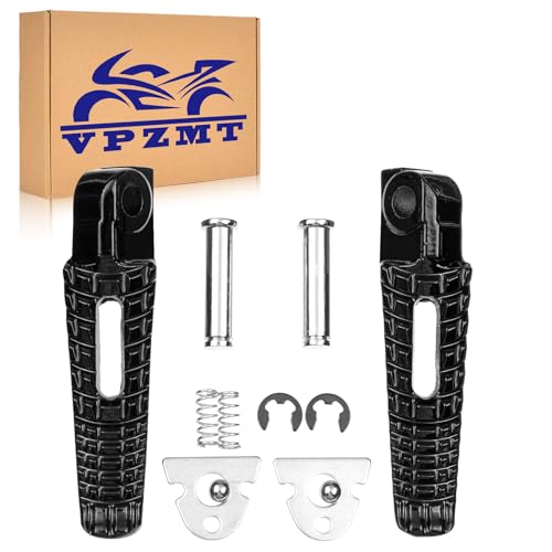 Motorcycle Rear Footpegs Pdeals Footrests for Suzuki GSXR600 GSXR750 2006-2020, GSXR1000 '05-2020, GSX-S1000 '18-2020, GSX-S750 '18-2019, B-KING '08-2013 (Rear Pegs-Black) - color: Rear Pegs-Black