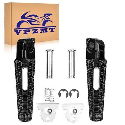 Motorcycle Rear Footpegs Pdeals Footrests for Suzuki GSXR600 GSXR750 2006-2020, GSXR1000 '05-2020, GSX-S1000 '18-2020, GSX-S750 '18-2019, B-KING '08-2013 (Rear Pegs-Black) - color: Rear Pegs-Black