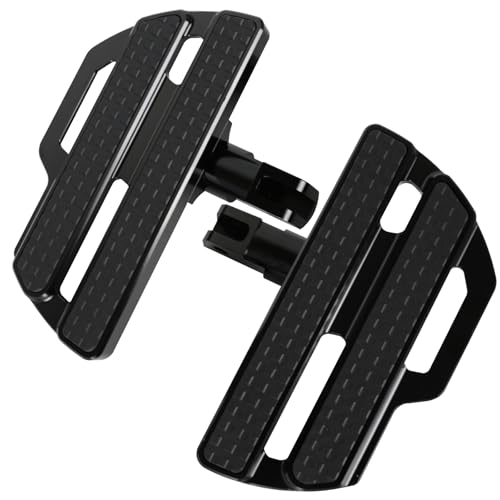 Motorcycle CNC Aluminum Rider Footboard, Adjustable Front Footrests Highway Pegs Compatible with Honda Gold Wing GL1800/Goldwing GL1800 F6B 2001-2024 Black - color: Black