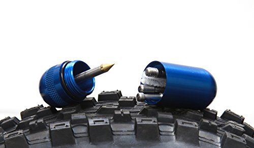 Dynaplug Micro PRO Pill Bike Tubeless Tire Puncture Repair-1 KiT with 10 Pieces. Choose Your Color. - color: Blue