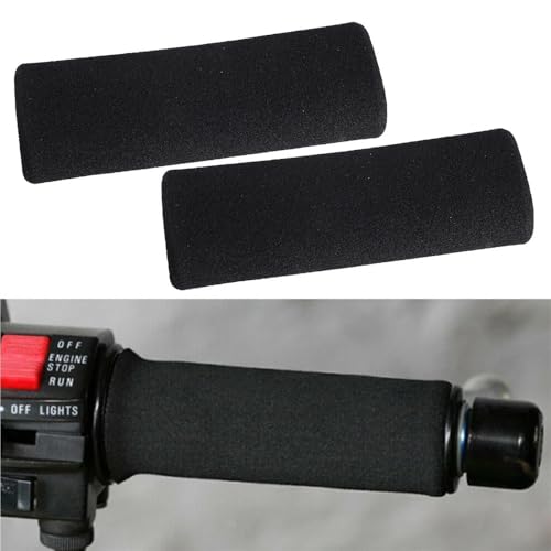 Non-Slip Handlebar Grip Covers 1 Pair Motorcycle Handle Handlebar Grip Cover Sleeve for R1200GS for Adventure Non-Slip Anti-Vibration Black Foam