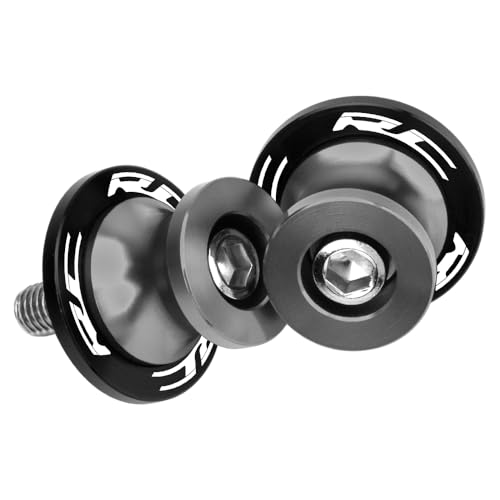 Motorcycle Swingarm Spools M10 For RC 125 2014-2022 RC 200 2014-2022 RC 390 2014-2024 Paddock Stand Bobbins for Rear Wheel Lift Durable and Scratch-Resistant Accessories (Gray) - color: Gray