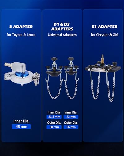 Orion Motor Tech Brake Master Cylinder Bleeder Kit, Brake Bleeder Kit with 12 Master Cylinder Adapters, Brake Bleeding Tool Compatible with Lexus BMW Toyota Audi More, Brake Fluid Bleeding Kit