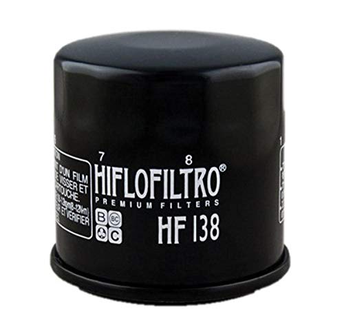 HiFloFiltro HF138-3 Black Standard Premium Oil Filter, 3-Pack - color: Black, size: 3 Pack, style: Standard