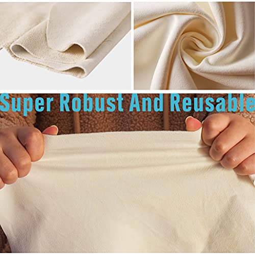 Absorber Towel for Car Chamois Drying Towe Cleaning, Leather Chamois Cloth Natural Shammy Drying Towel Dryer for Car Wash Care,Super Absorbent,（3 Pack） - size: 20*16 inch