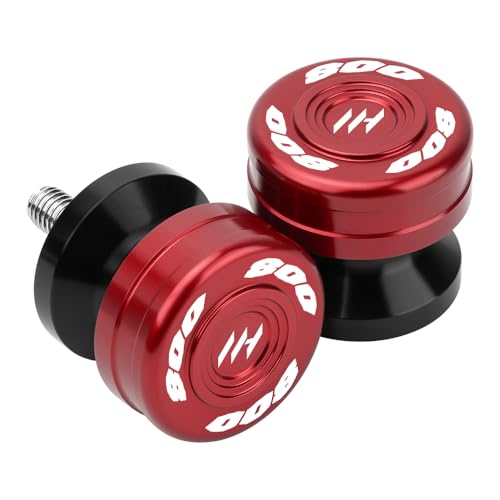 Motorcycle M8 Swingarm Spools Slider For V-Strom 800DE (DL 800DE) 2023-2025 V-Strom 800DE Adventure 2023-2025 Swing Arm Spool Slider Stand Screws Accessories (Red) - color: Red