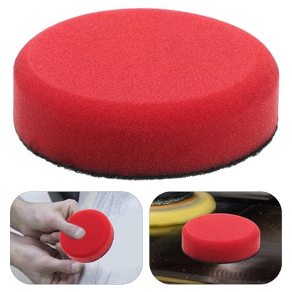 Amosfun Car Detailing Kit Waxing Polishing Sponge Hand Polishing Pad Buffer Polisher Pad for Cars Motorcycles Boats Home Furniture