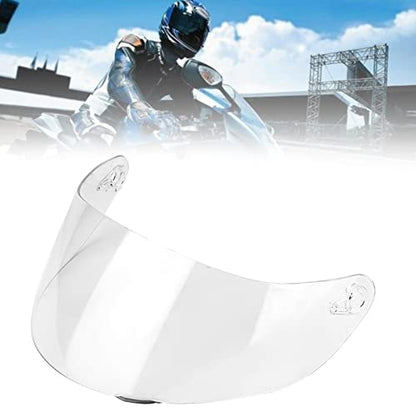 Motorcycle Helmet Visor Lens, Durable Anti Fog High Flexibility Full Face Windshield Protective Cover Replacemen for K1 K3 SV K5 K5‑S(Transparent) - color: Transparent