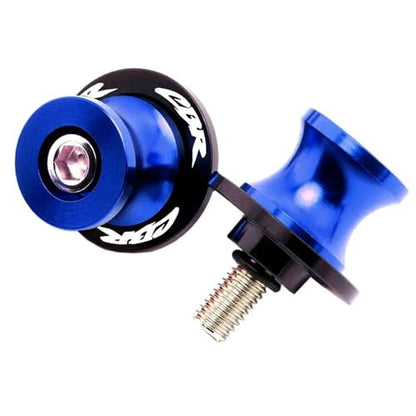 2pcs M8*1.5 Motorcycle Swing Arm Sliders Spools for H-onda CBR150 CBR100f CBR1000rr CBR1100xx CBR125 CBR250 CBR400rr CBR400f CBR450sr CBR600rr CBR600f CBR900rr CBR954rr (Blue) - color: Spool - Blue