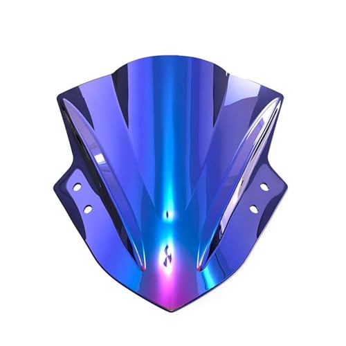 Windshield Screen Wind Deflector For Ninja 250 For Ninja 300 2013 2014 2015 2016 2017 Windscreen Windshield Visor Wind Screen Deflectors Shield(Burnt Titanium Blue) - color: Burnt Titanium Blue
