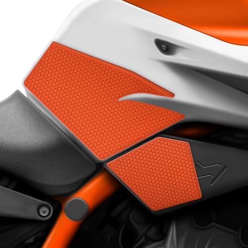 Motorcycle Tank Pads Side Gas Knee Grip Protective StickerApplies toKTM DUKE790/890 DUKE890R 2024+ (Orange) - color: Orange