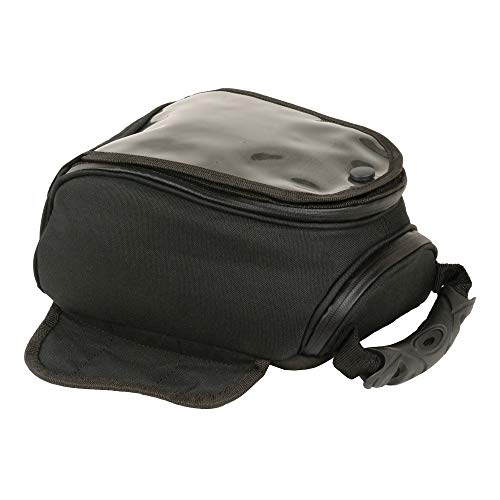 Milwaukee Leather SH677 Black Small Textile Magnetic Motorcycle Tank Bag - One Size
