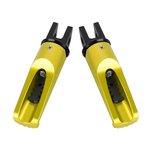 Motorcycle Footpegs Front Passenger Foot Pegs Replacement for Honda CB125R CB300R CB1000R CB650F CBF600 CBF100 CBR600F CBR250R CB650R CBR600 CBR100 CBR900 Foot Rests Pedal(gold) - color: gold