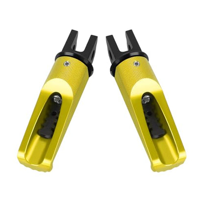 Motorcycle Footpegs Front Passenger Foot Pegs Replacement for Honda CB125R CB300R CB1000R CB650F CBF600 CBF100 CBR600F CBR250R CB650R CBR600 CBR100 CBR900 Foot Rests Pedal(gold) - color: gold