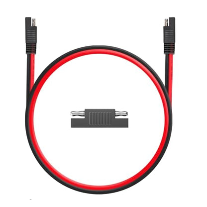 FXC 12AWG SAE to SAE Extension Cable Quick Disconnect SAE Connector with Dust Cap for Automotive RV Motorcycle Solar Panel SAE Plug Battery Charging Cable(3.3FT 12 Gauge) - size: 3.3FT