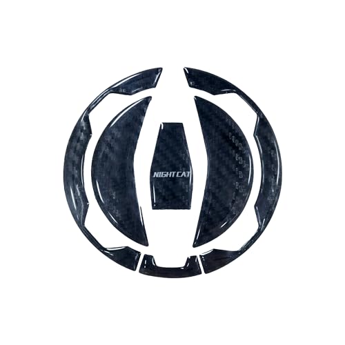 NIGHT CAT Compatible Ninja 400 Ninja 500 Motorcycle Fuel Tank Pad Kit Side Fuel Knee Guard Sticker Fuel Tank Protector（Gas Tank Cap) - color: Gas Tank Cap