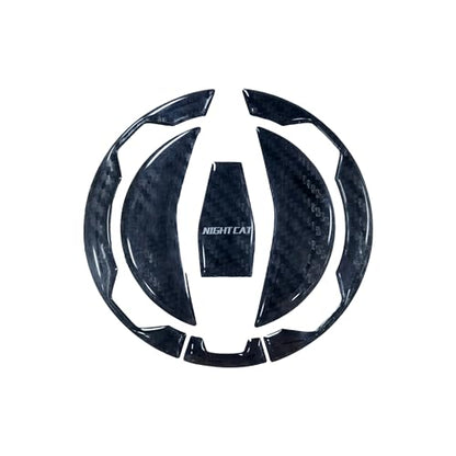 NIGHT CAT Compatible Ninja 400 Ninja 500 Motorcycle Fuel Tank Pad Kit Side Fuel Knee Guard Sticker Fuel Tank Protector（Gas Tank Cap) - color: Gas Tank Cap