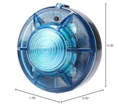 Tumecos Emergency Flare Alert Warning Signal Caution Light LED Beacon Pro with Magnetic Base for Vehicle (Blue 1) - color: Blue 1