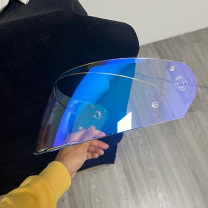 YOURNAME HJ33 Shield for HJC I90,i91 Face Shield Uv-protected Visera Casco Moto Visera Casco Moto (Clear Blue-For Day &Night) - color: Clear Blue-for Day &Night